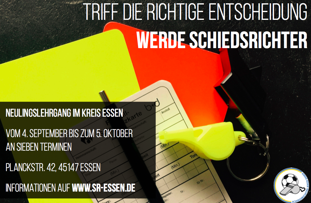 Triff die richtige Entscheidung – Werde Schiedsrichter!