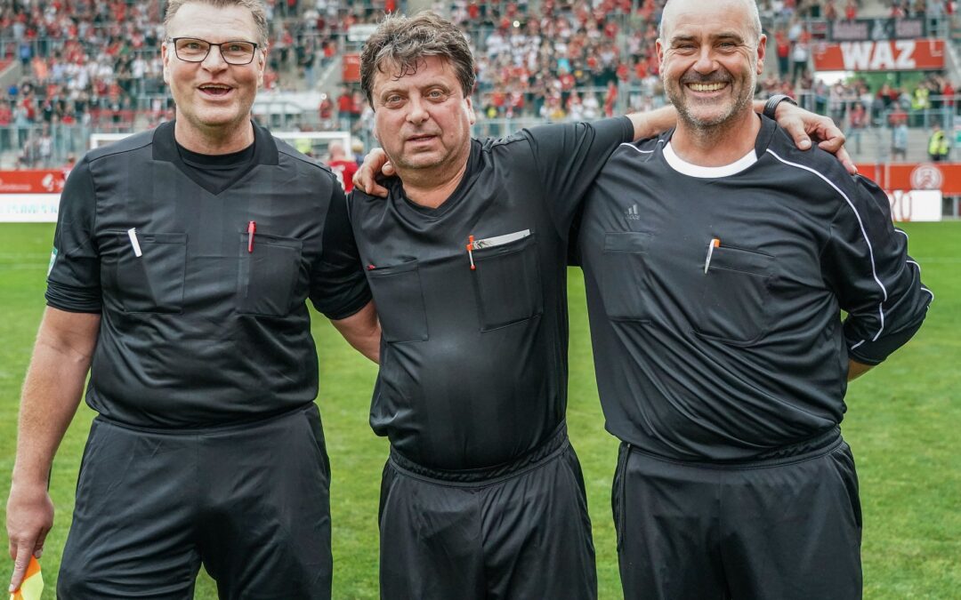 Im Einsatz beim Legendenspiel