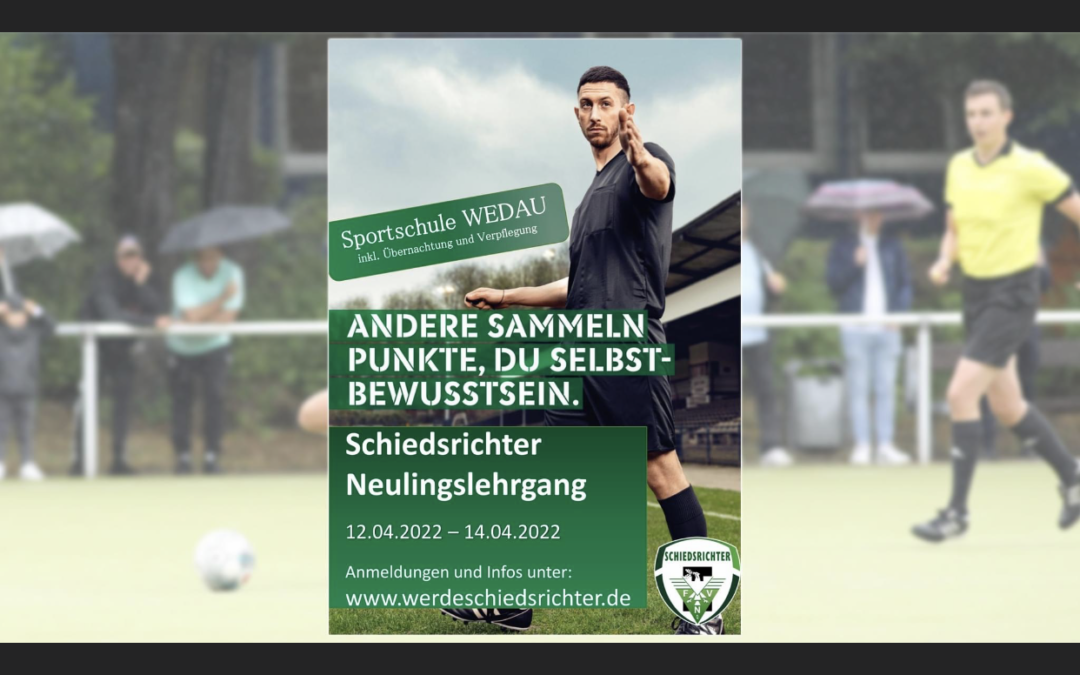 Schiedsrichter Neulingslehrgang in Duisburg
